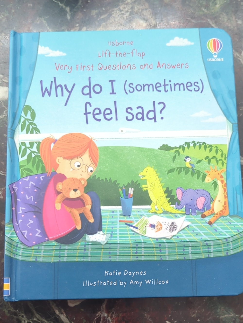 Usborne Why Do I (Sometimes) Feel Sad? - Blue Lift-the-Flap Kids Book